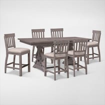 charthouse counter height gray  pc counter height dining room   