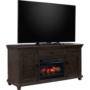 Charthouse 69" Fireplace TV Stand - Charcoal