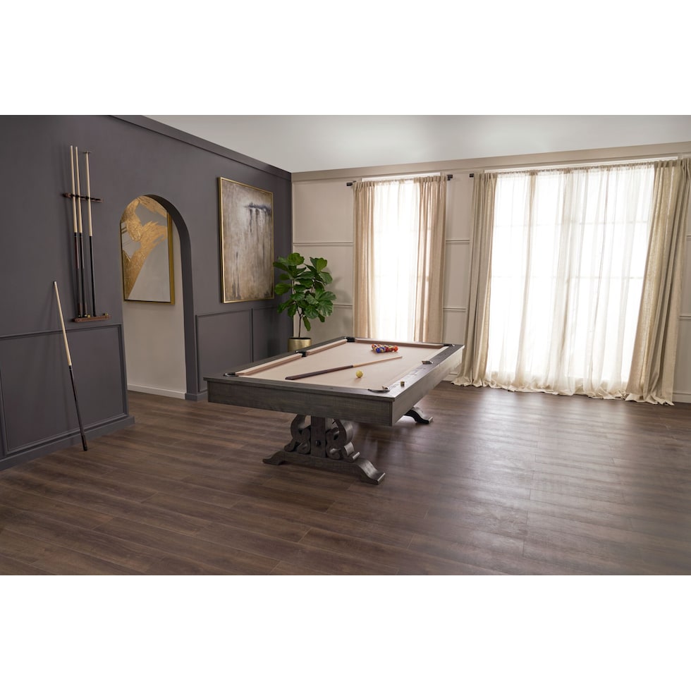 charthouse gaming dark brown gaming table   