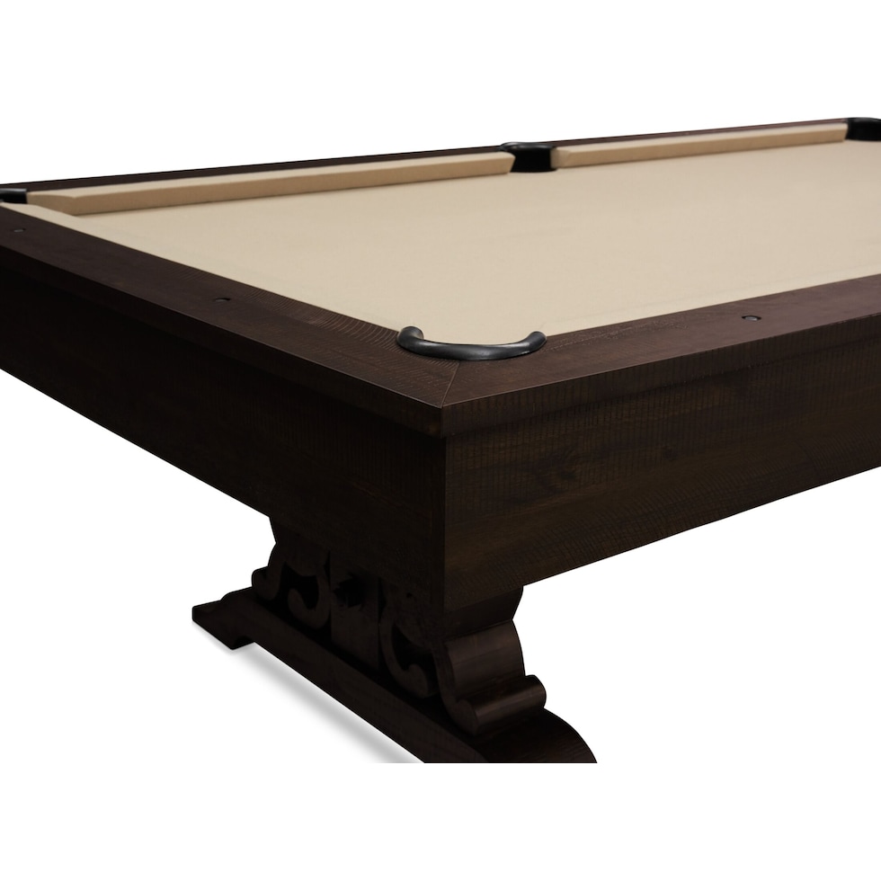 charthouse gaming dark brown gaming table   