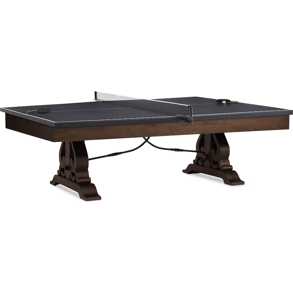 charthouse gaming dark brown gaming table   