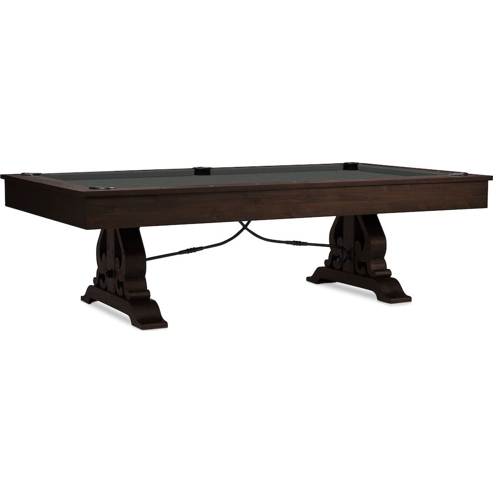 charthouse gaming dark brown gaming table   