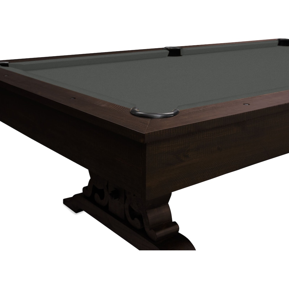 charthouse gaming dark brown gaming table   