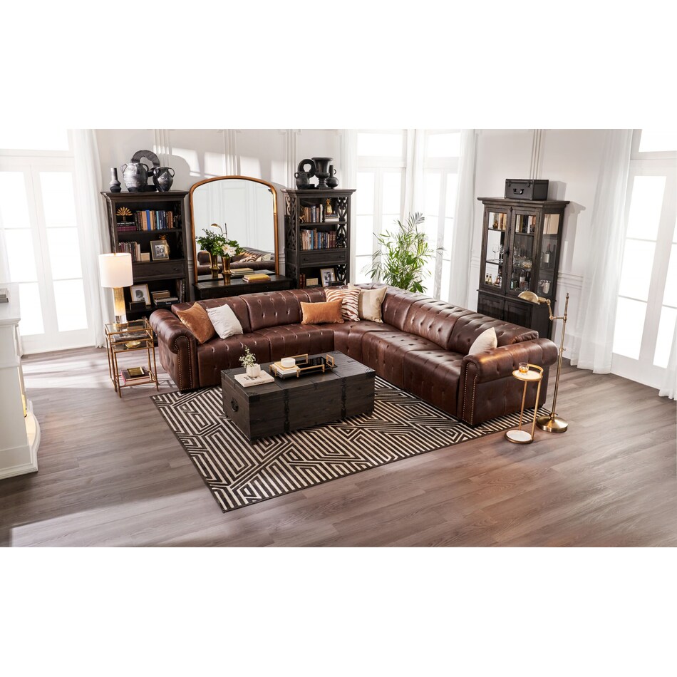 charthouse occasional dark brown coffee table   