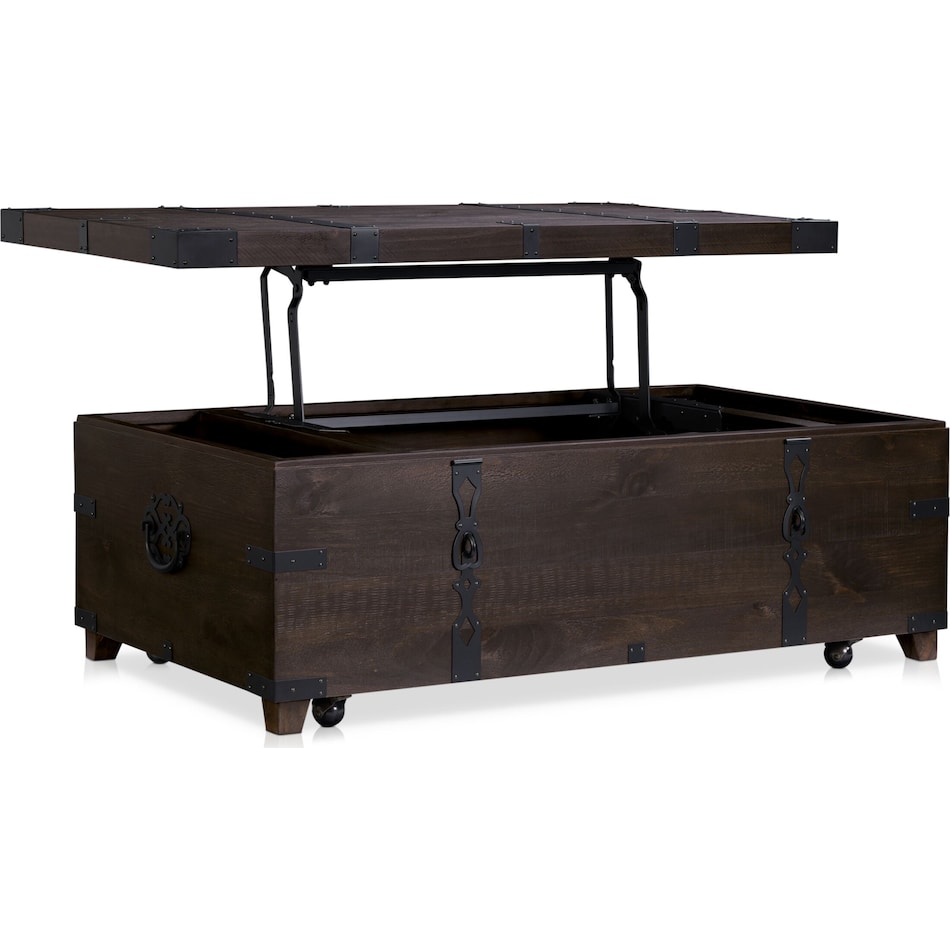 charthouse occasional dark brown coffee table   