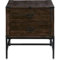 charthouse occasional dark brown end table   