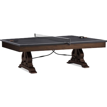 Charthouse Pool Table with Table Tennis Top - Charcoal