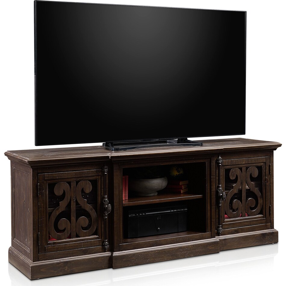 charthouse occasional dark brown tv stand   