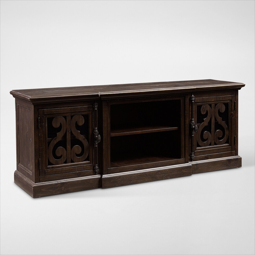 charthouse occasional dark brown tv stand   