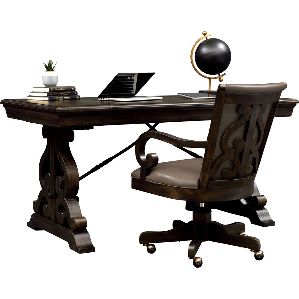 charthouse office gray  pc home office   