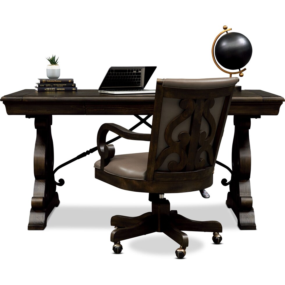 charthouse office gray  pc home office   