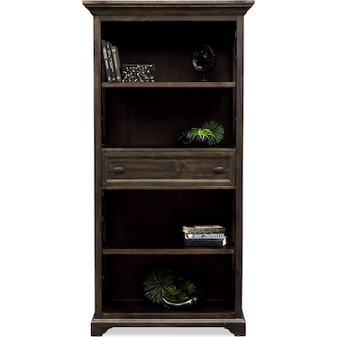Charthouse Bookcase - Charcoal