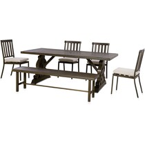 charthouse outdoor dark brown outdoor dinette   