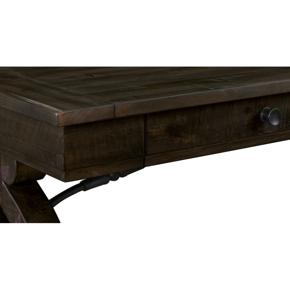 charthouse tables dark brown coffee table   