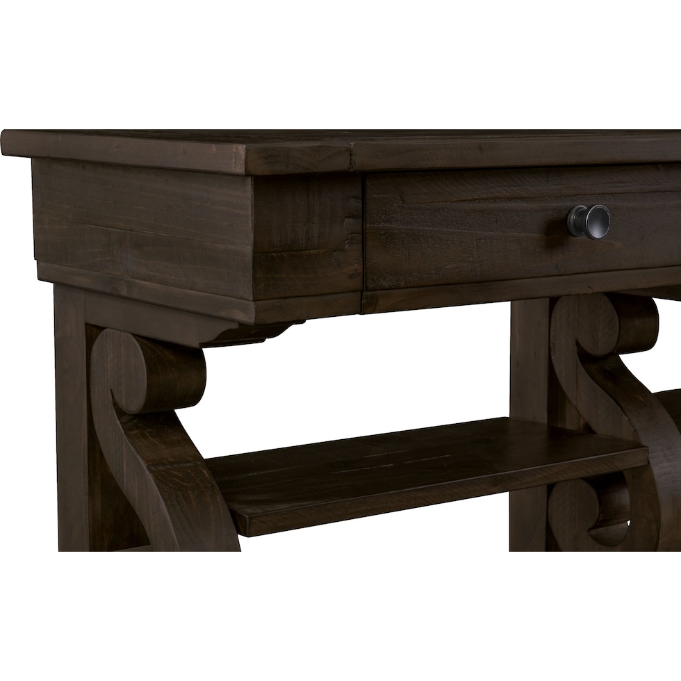 charthouse tables dark brown sofa table   