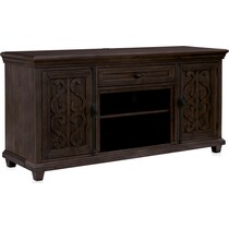 charthouse tables dark brown tv stand   