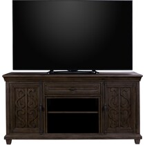 charthouse tables dark brown tv stand   
