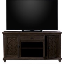 charthouse tables dark brown tv stand   