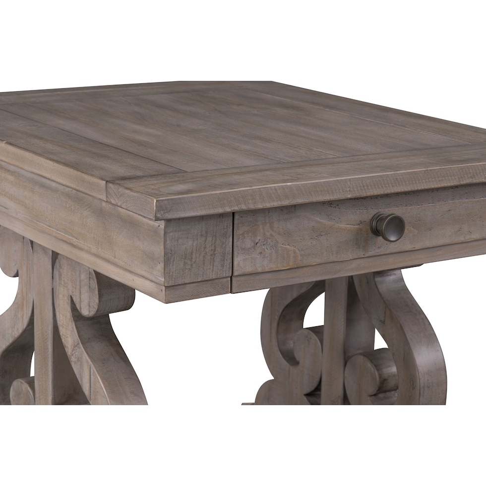 charthouse tables gray end table   