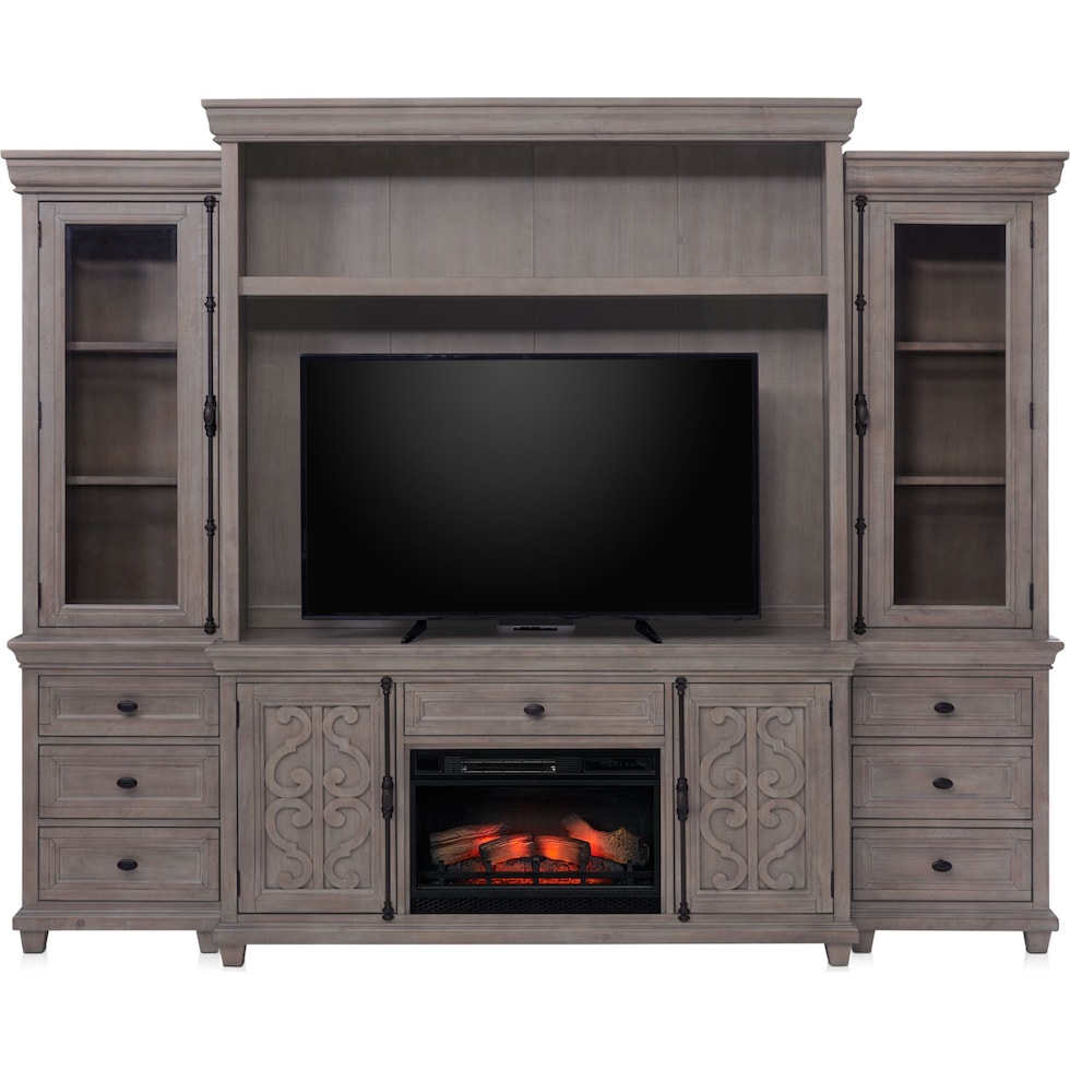 charthouse tables gray entertainment wall unit   