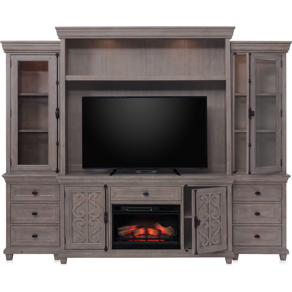 charthouse tables gray entertainment wall unit   
