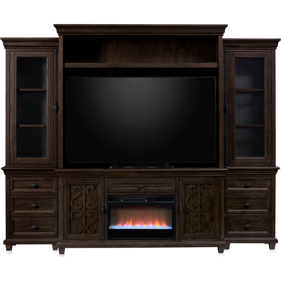 charthouse tables gray entertainment wall unit   