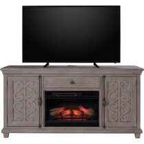 charthouse tables gray fireplace tv stand   