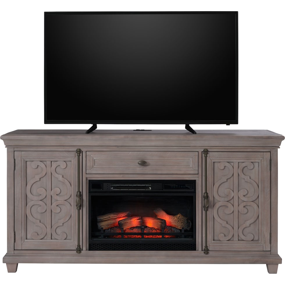 charthouse tables gray fireplace tv stand   