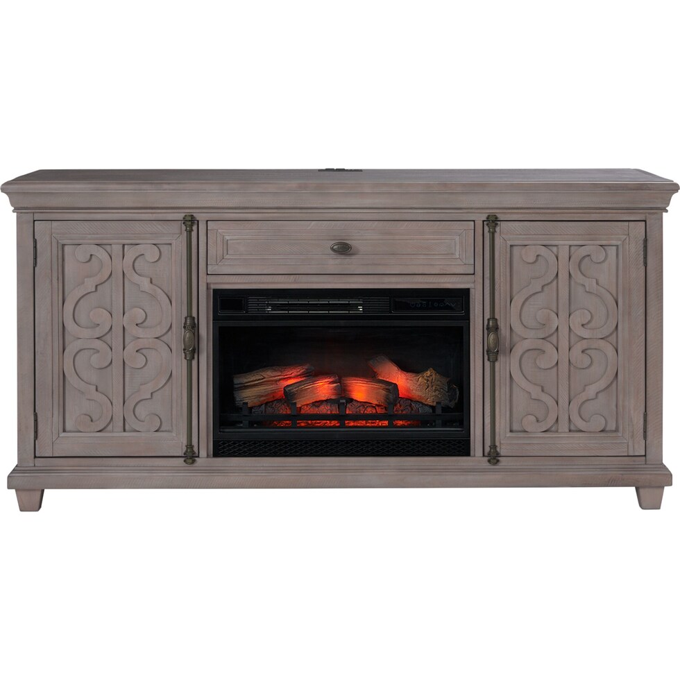 charthouse tables gray fireplace tv stand   