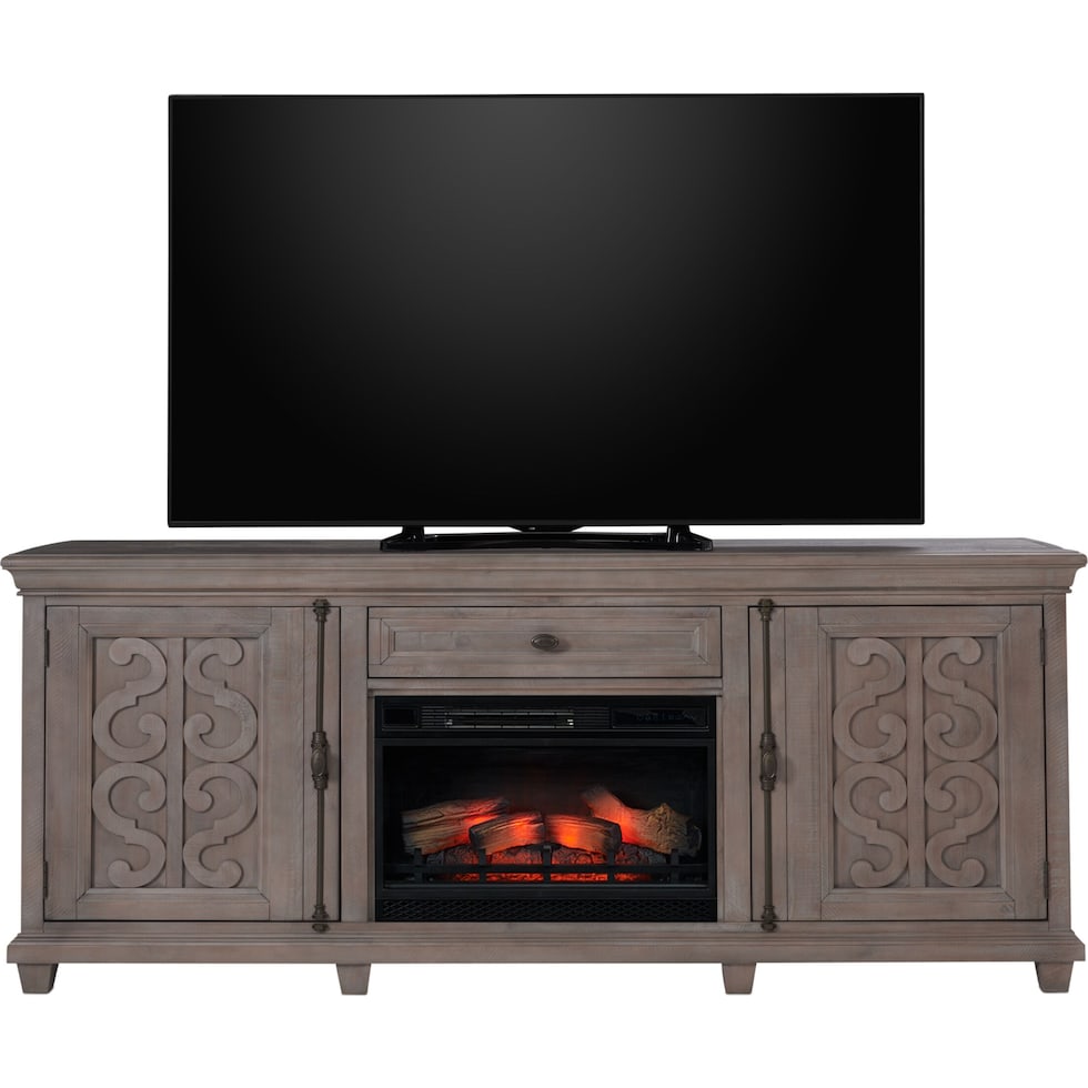 charthouse tables gray fireplace tv stand   