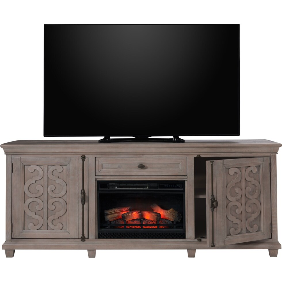 charthouse tables gray fireplace tv stand   