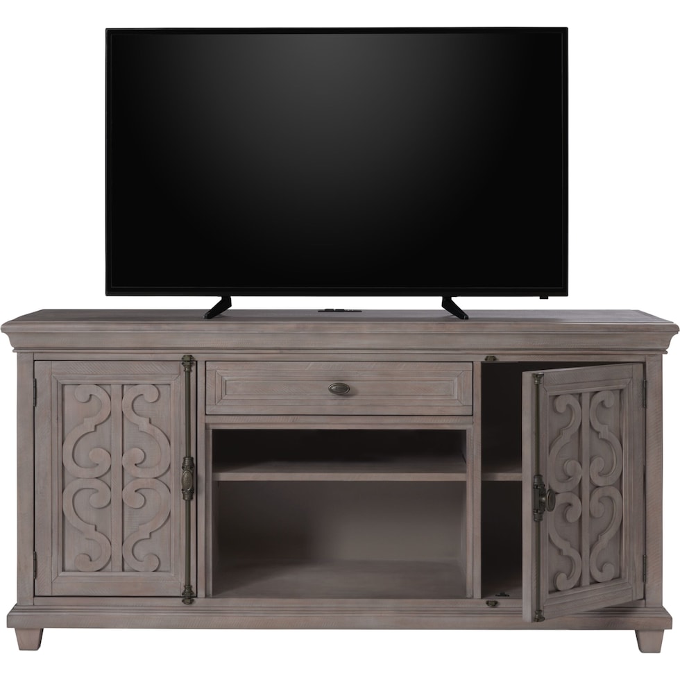 charthouse tables gray tv stand   