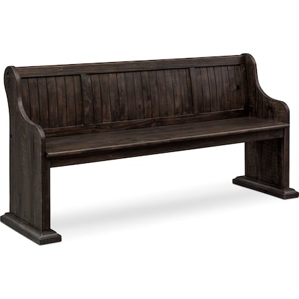 Charthouse Dining Bench - Charcoal