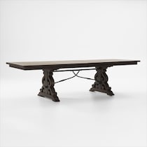 charthouse charcoal dining table   