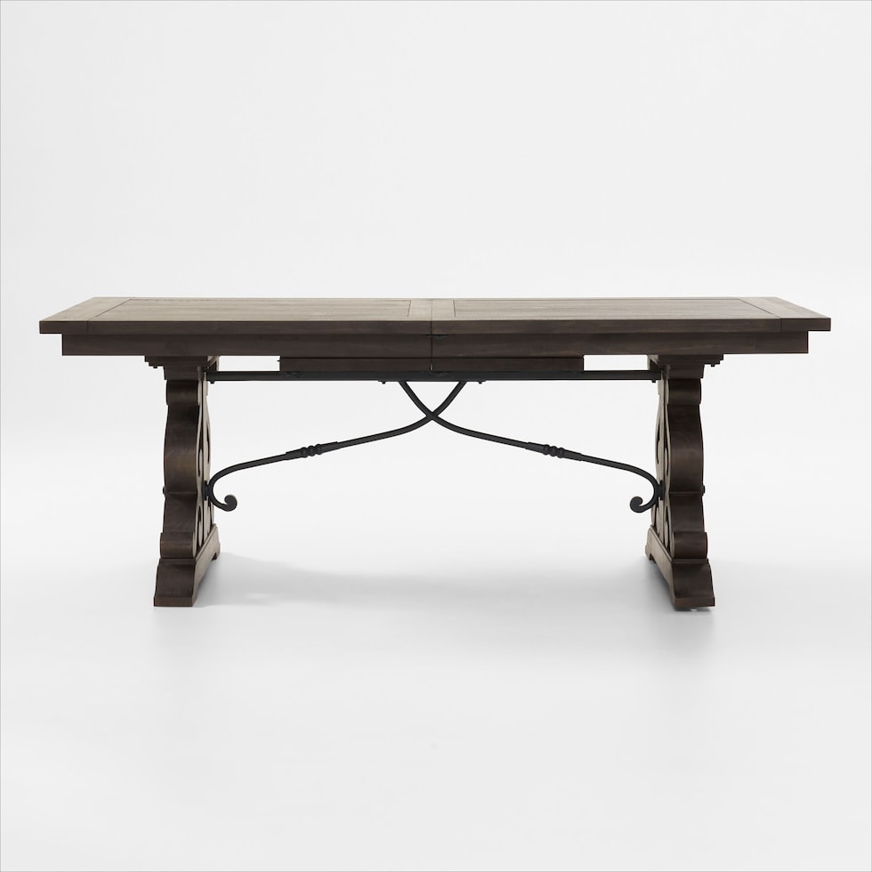 charthouse charcoal dining table   