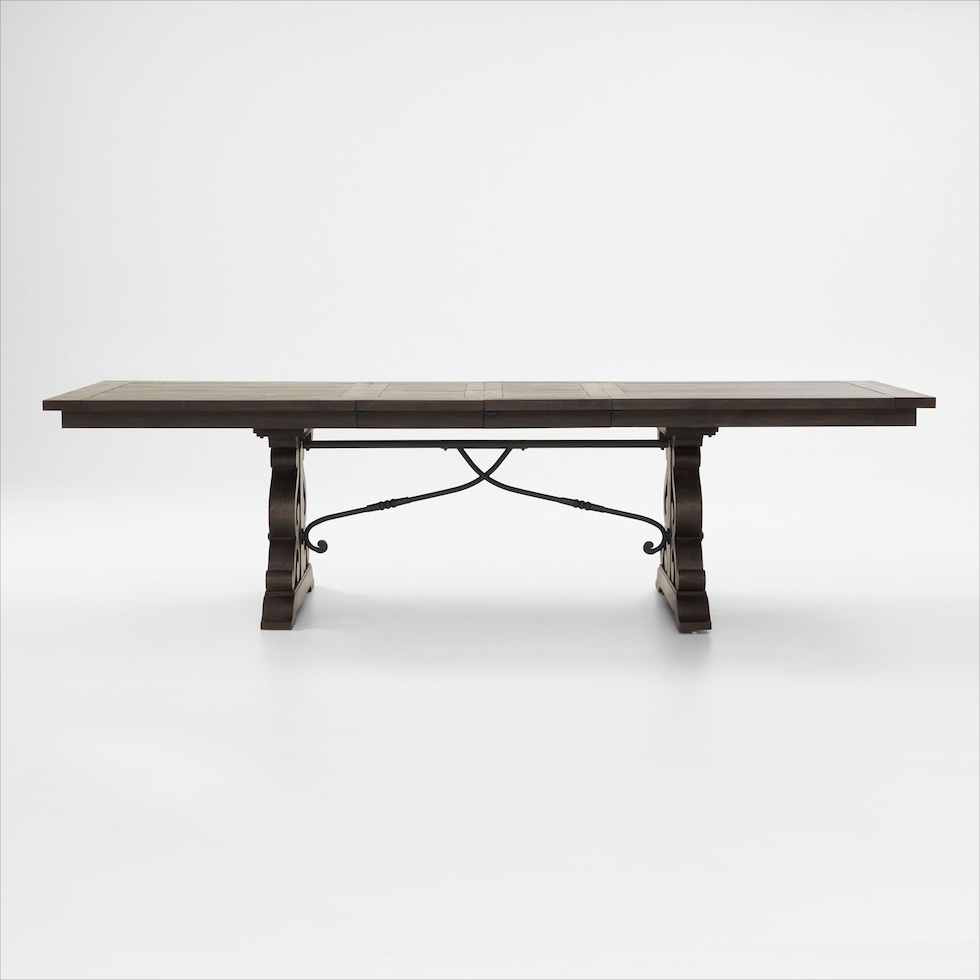 charthouse charcoal dining table   