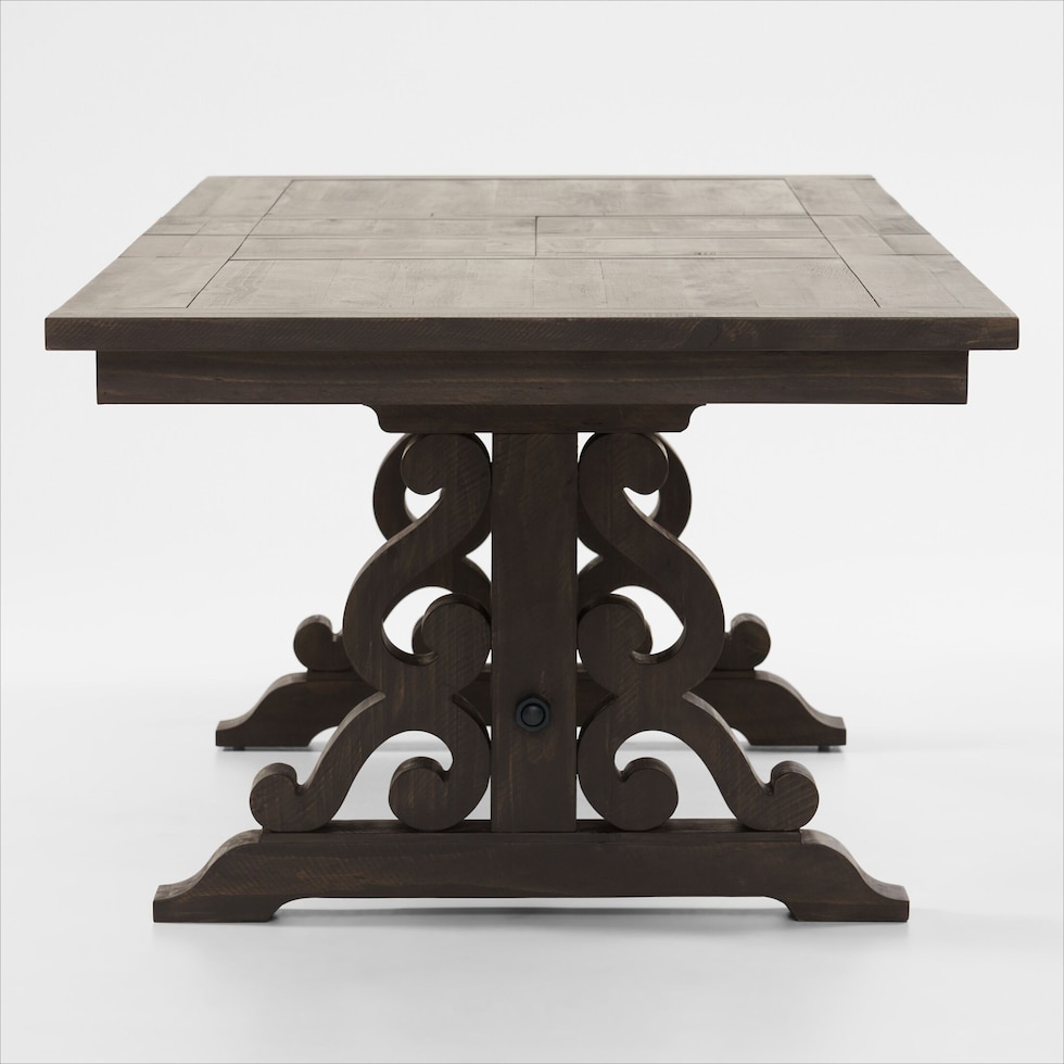 charthouse charcoal dining table   