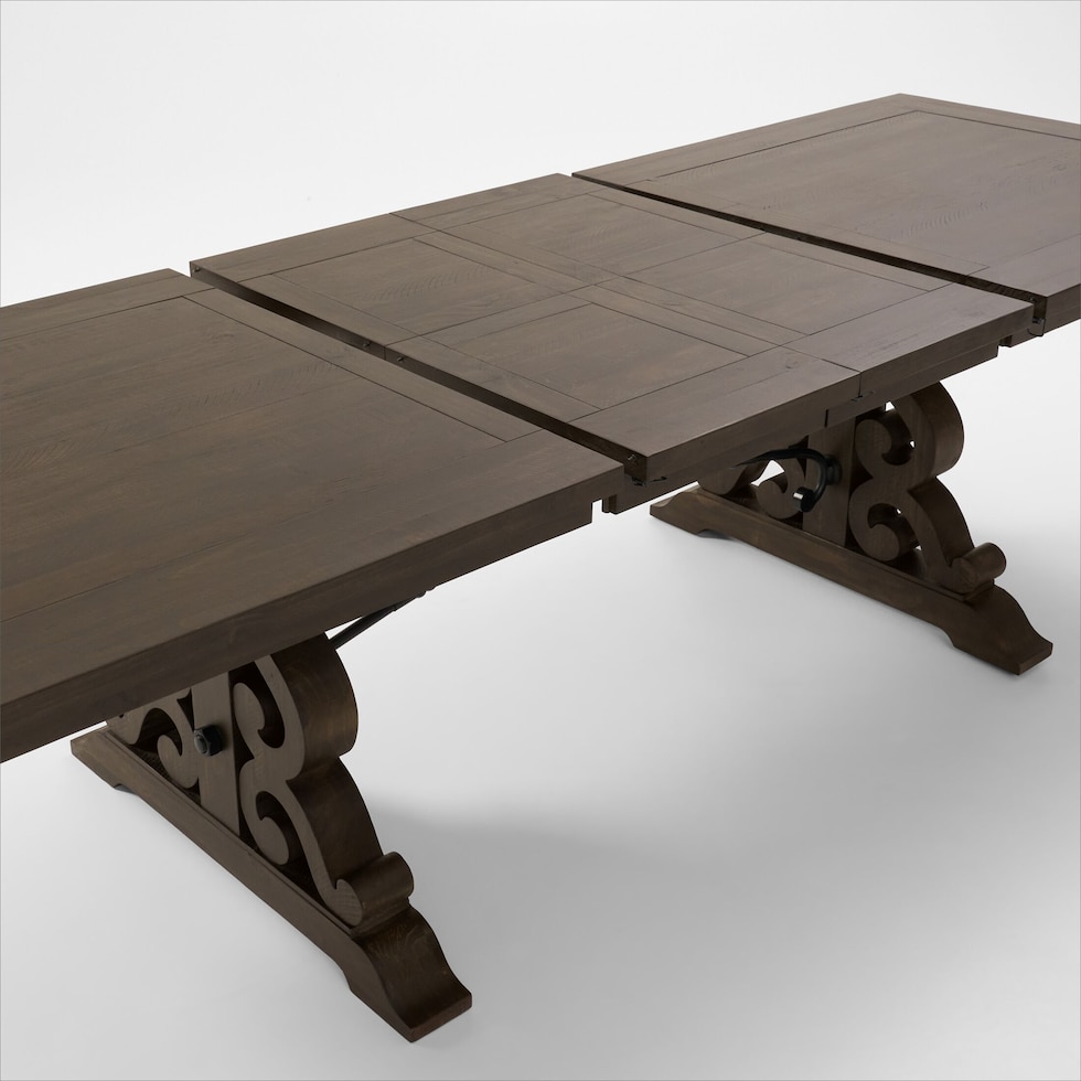 charthouse charcoal dining table   