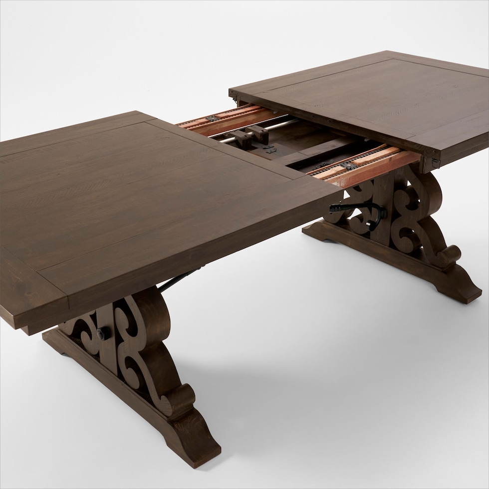 charthouse charcoal dining table   