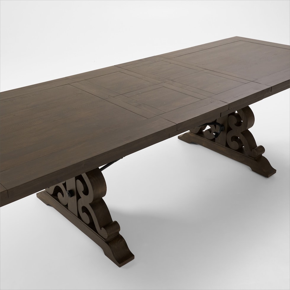 charthouse charcoal dining table   