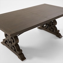 charthouse charcoal dining table   