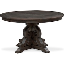 charthouse charcoal round dining table   