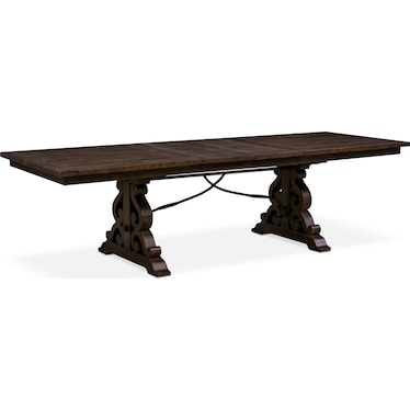 Charthouse Rectangular Extendable Dining Table, 2 Host Chairs and 6 Dining Chairs - Charcoal