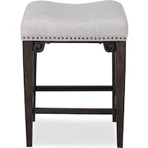 charthouse dark brown backless counter height stool   