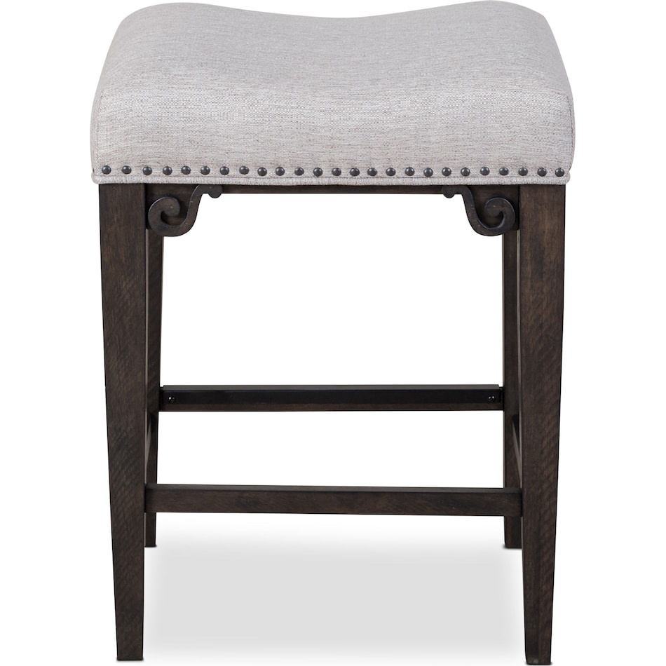 charthouse dark brown backless counter height stool   
