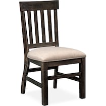 charthouse dark brown side chair   