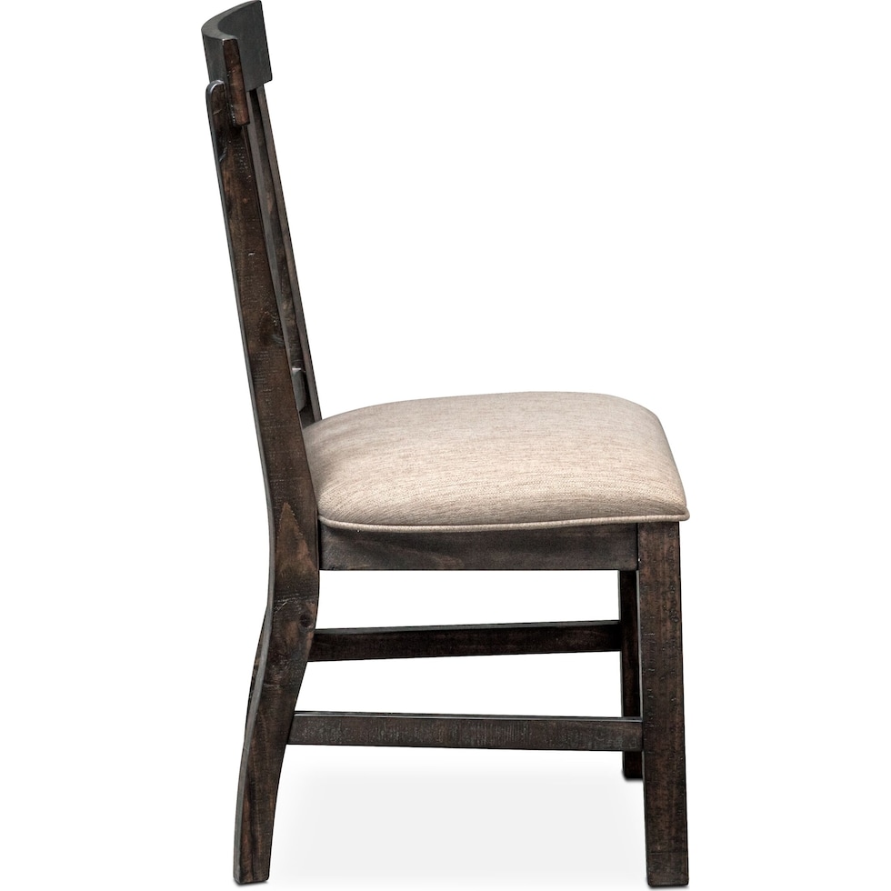 charthouse dark brown side chair   