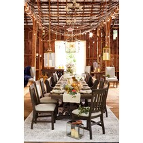 charthouse dark brown side chair   