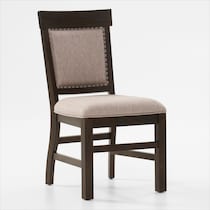 charthouse dark brown side chair   