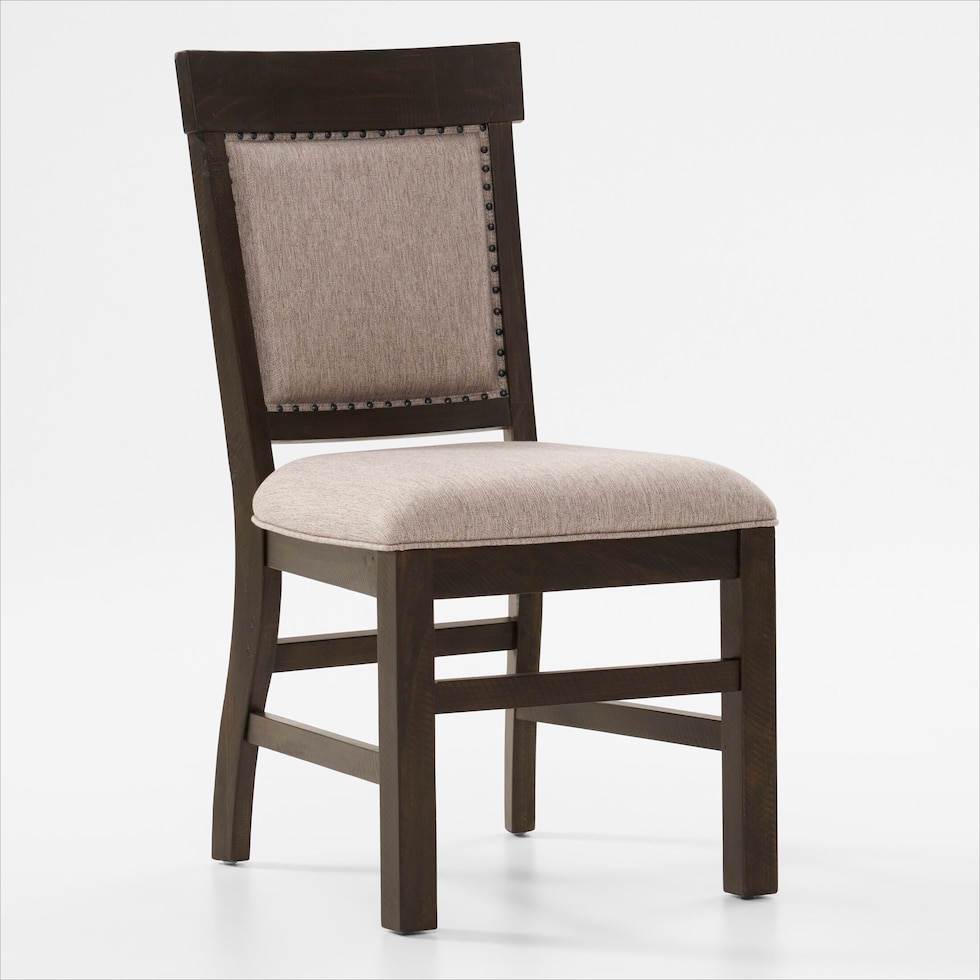 charthouse dark brown side chair   